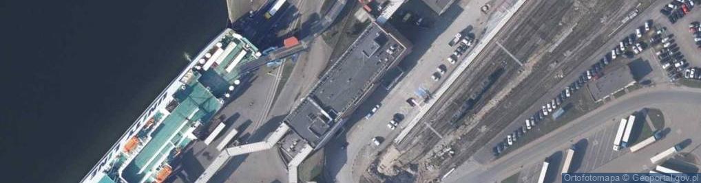 Zdjęcie satelitarne Terminal Promowy Świnoujście