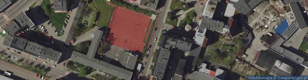 Zdjęcie satelitarne Ulica Henryka Sienkiewicza w Raciborzu