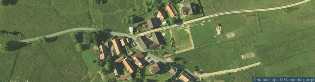 Zdjęcie satelitarne Wilkówka (województwo małopolskie)