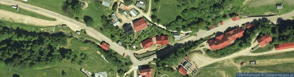 Zdjęcie satelitarne Wypożyczalnia sprzętu Wierchomla przy Stacji Narciarskiej 'Dwie Doliny Muszyna-Wierchomla'
