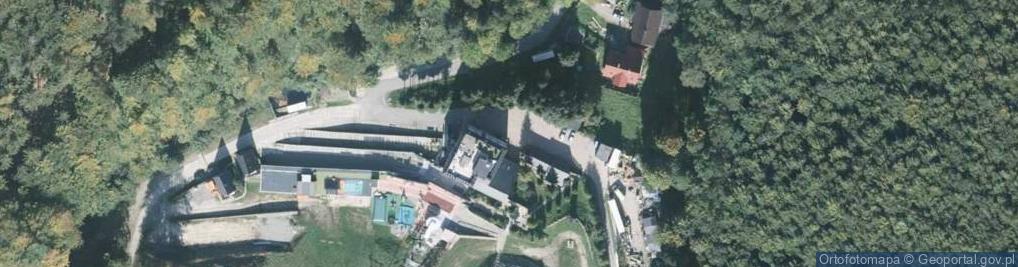 Zdjęcie satelitarne Wypożyczalnia sprzętu - wyciąg Poniwiec