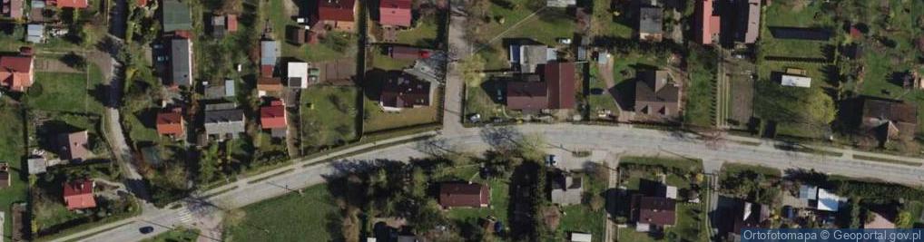 Zdjęcie satelitarne Żuławska Kolej Wąskotorowa