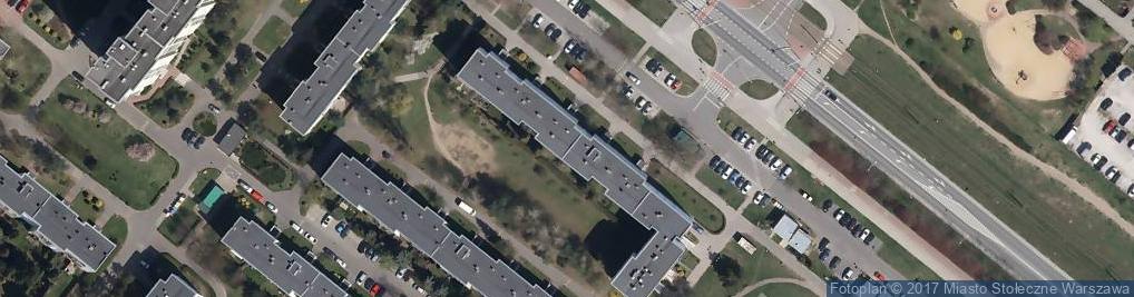 Zdjęcie satelitarne PaczkoPunkt InPost POP-WAW558