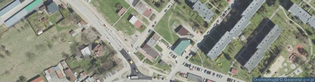 Zdjęcie satelitarne Chomoncik. Technika Grzewcza i Sanitarna