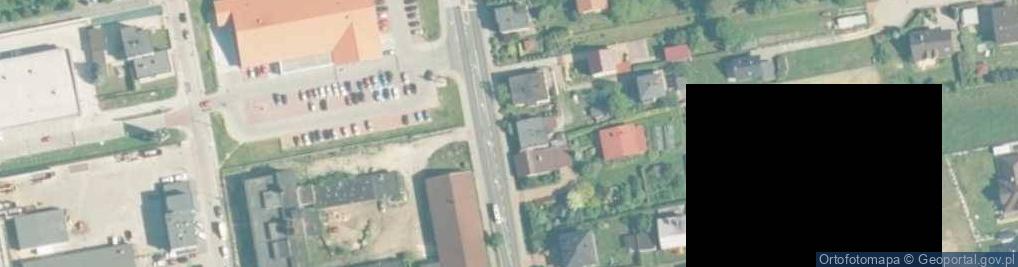 Zdjęcie satelitarne Betonowa z Krzyżem