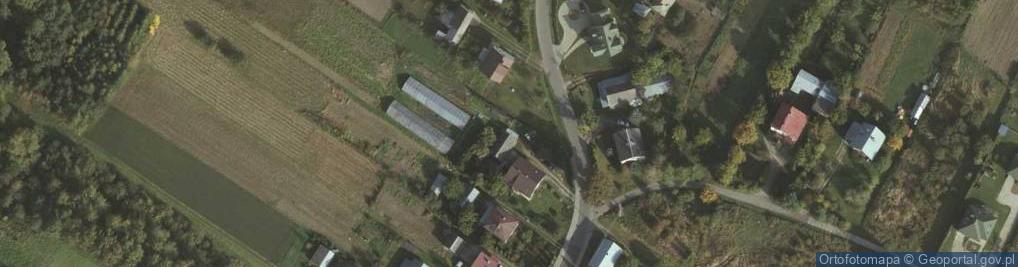 Zdjęcie satelitarne Drewniana kapliczka