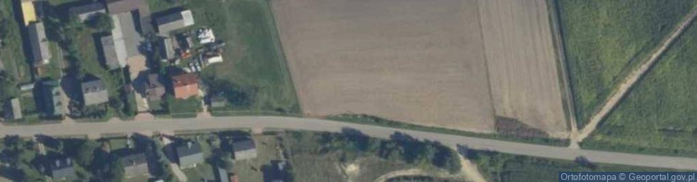 Zdjęcie satelitarne Drewniany krzyż