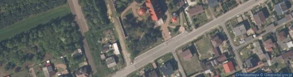 Zdjęcie satelitarne Droga krzyżowa z Golgotą