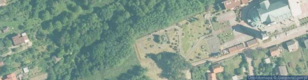 Zdjęcie satelitarne Krzyż z Grobem Jezusa