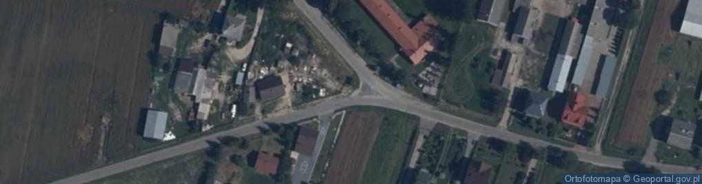 Zdjęcie satelitarne Krzyż z kamienia