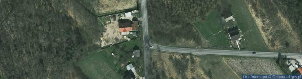 Zdjęcie satelitarne krzyż