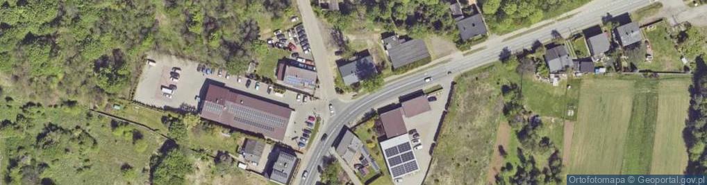 Zdjęcie satelitarne Krzyż