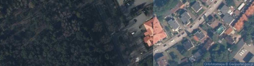 Zdjęcie satelitarne Metalowy krzyż
