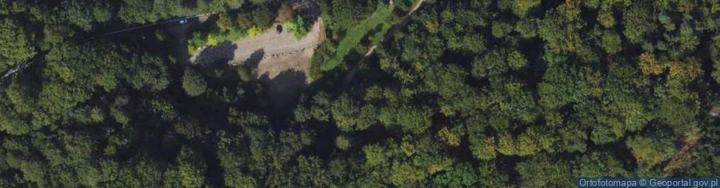 Zdjęcie satelitarne Płaczące Niewiasty - Kalwaria Wejherowska