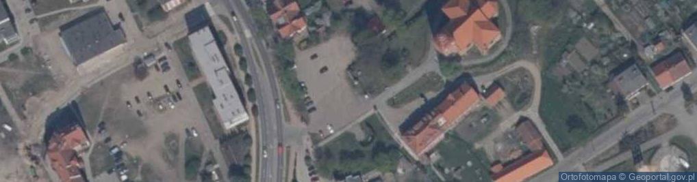 Zdjęcie satelitarne pomnik poległych