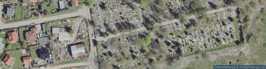 Zdjęcie satelitarne Cmentarz żydowski Kirkut