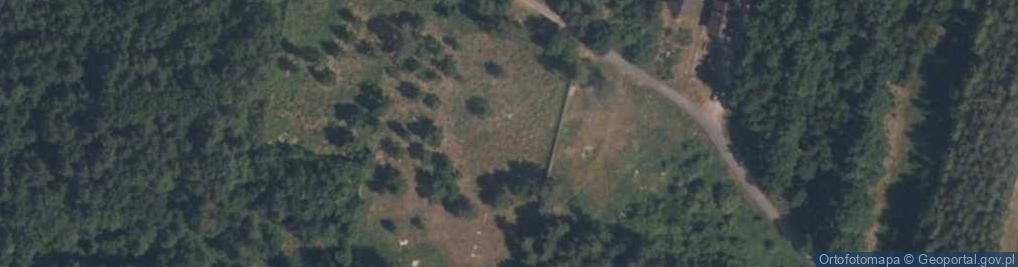 Zdjęcie satelitarne Cmentarz żydowski w Żarnowie