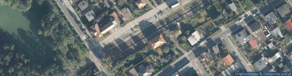 Zdjęcie satelitarne Średzka Kolej Powiatowa - stacja Zaniemyśl