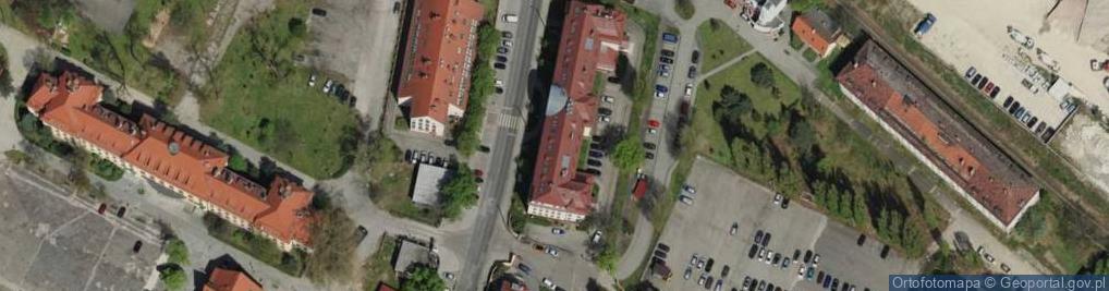 Zdjęcie satelitarne Komenda Miejska Policji we Wrocławiu
