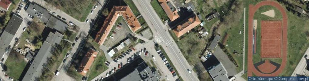 Zdjęcie satelitarne Komenda Powiatowa Policji w Malborku