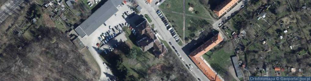 Zdjęcie satelitarne Komisariat Policji II w Wałbrzychu