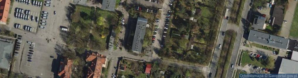 Zdjęcie satelitarne Komisariat Policji Poznań - Wilda