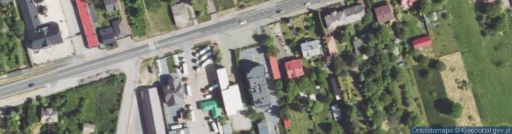 Zdjęcie satelitarne Komisariat Policji w Kłomnicach