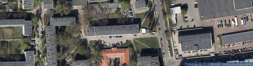 Zdjęcie satelitarne Rewir Dzielnicowych III. Komenda Rejonowa Warszawa II