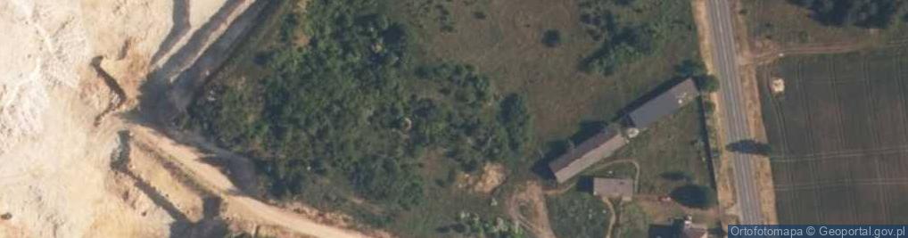 Zdjęcie satelitarne Kopalnia trawertynu. Złoże Raciszyn I