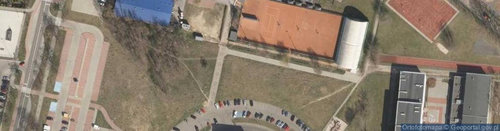 Zdjęcie satelitarne Korty tenisowe Polkowice