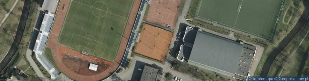 Zdjęcie satelitarne Korty tenisowe