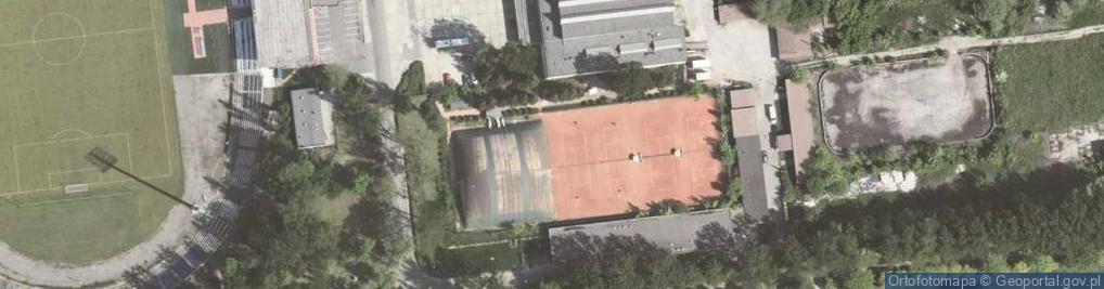Zdjęcie satelitarne Krakowska Szkoła Tenisa