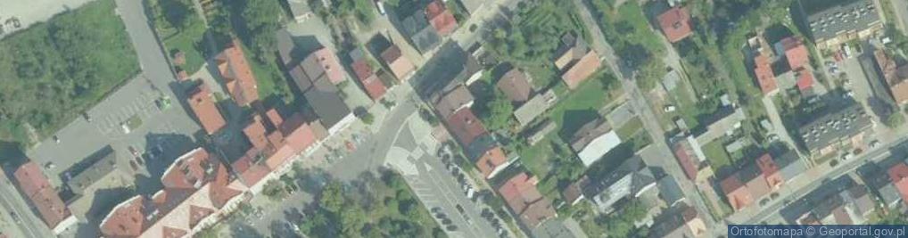 Zdjęcie satelitarne 1)Księgarnia , Dla Ciebie'''' 2)Firma Handlowa , Zet - Plus'''' Zbigniew Godyń