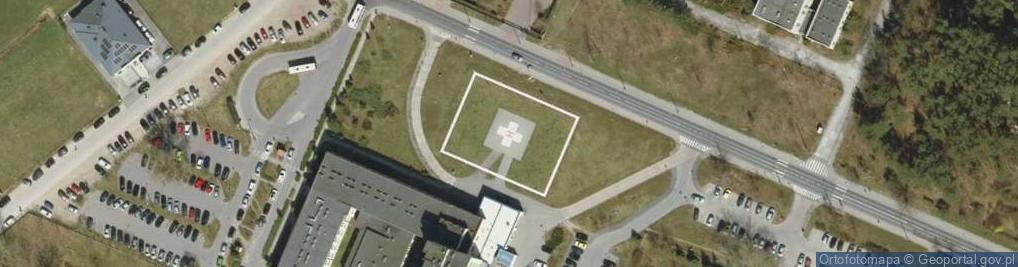 Zdjęcie satelitarne Szpitalne lądowisko helikopterów