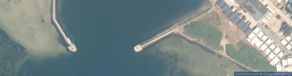 Zdjęcie satelitarne Lewa strona szlaku żeglownego