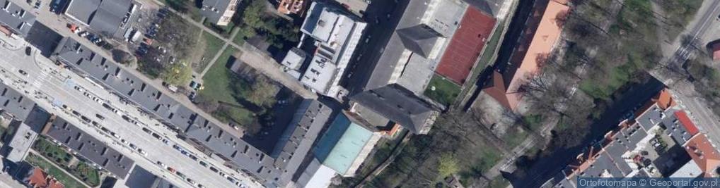 Zdjęcie satelitarne I Liceum Ogólnokształcące Carolinum W Nysie
