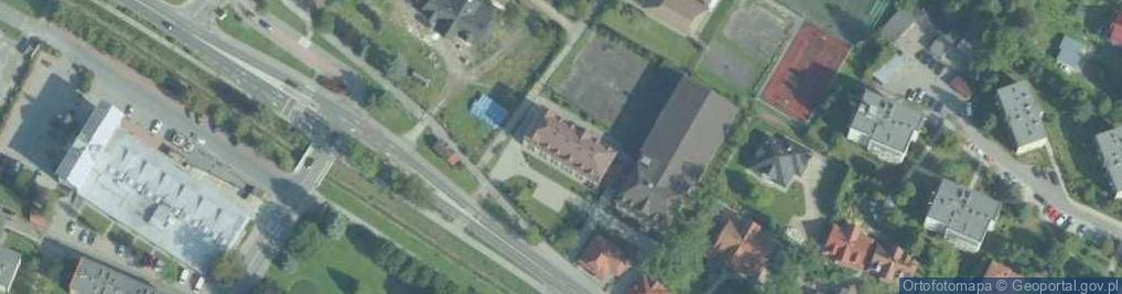 Zdjęcie satelitarne I Liceum Ogólnokształcące Im.eugeniusza Romera W Rabce-Zdroju