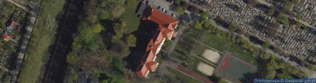 Zdjęcie satelitarne I Liceum Ogólnokształcace Im. Marii Skłodowskiej-Curie