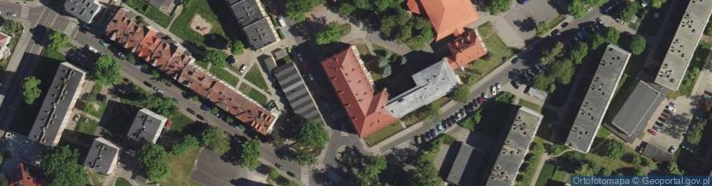 Zdjęcie satelitarne I Liceum Ogólnokształcące Im. Władysława Broniewskiego W Bolesławcu