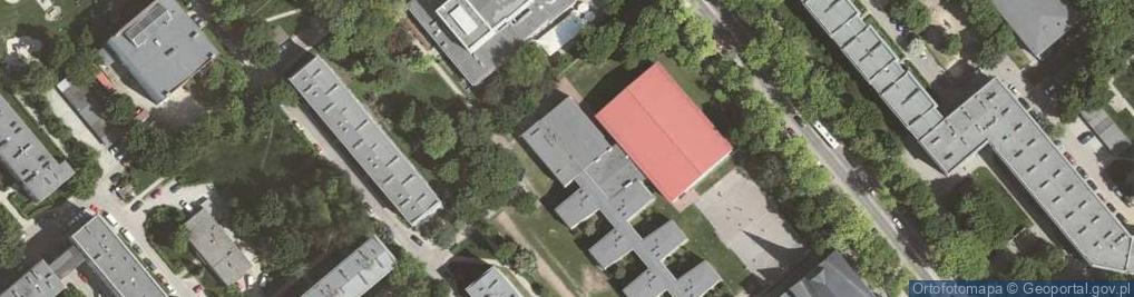 Zdjęcie satelitarne I Liceum Ogólnokształcące Sportowe W Krakowie
