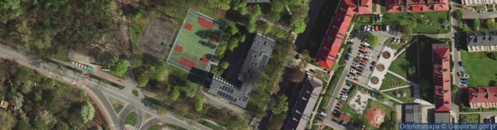 Zdjęcie satelitarne II Liceum Ogólnokształcące im. Jana Matejki