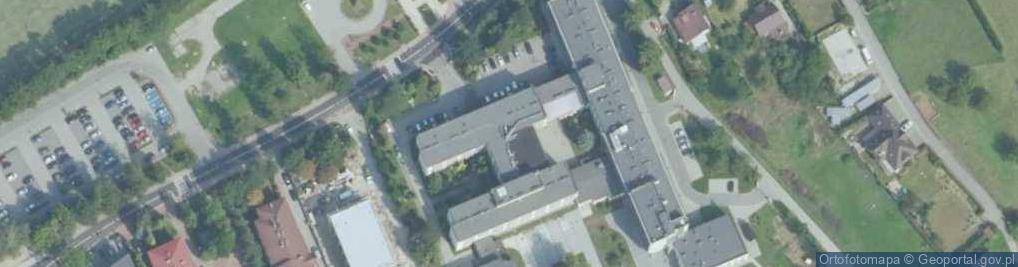 Zdjęcie satelitarne II Liceum Ogólnokształcące W Myślenicach