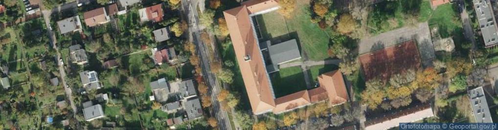 Zdjęcie satelitarne II Liceum Ogólnokształcące W Zabrzu