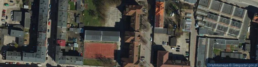 Zdjęcie satelitarne II Liceum Ogólnokształcące Z Oddziałami Dwujęzycznymi Im. Adama Mickiewicza W Słupsku