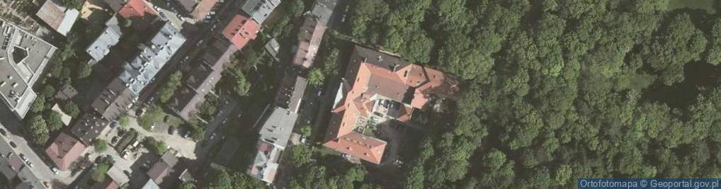 Zdjęcie satelitarne IV Liceum Ogólnokształcące Im. Tadeusza Kościuszki W Krakowie