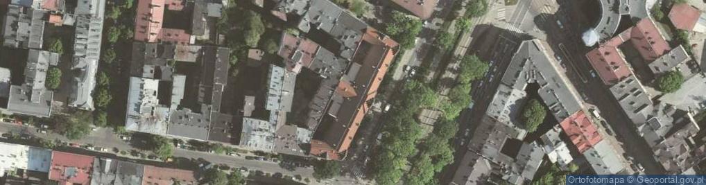 Zdjęcie satelitarne Krakowska Szkoła Innowacji - Zaoczne Liceum Ogólnokształcące