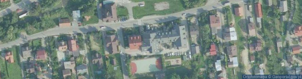 Zdjęcie satelitarne Liceum Ogólnokształcące Dla Dorosłych Zs W Myślenicach