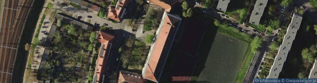 Zdjęcie satelitarne Liceum Ogólnokształcące Mistrzostwa Sportowego Junior We Wrocławiu