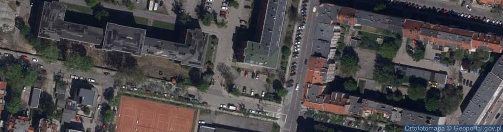 Zdjęcie satelitarne Liceum Ogólnokształcące Mistrzostwa Sportowego Miedź Legnica