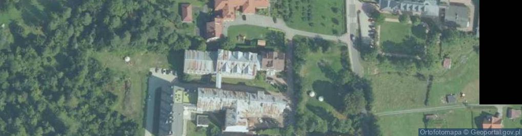 Zdjęcie satelitarne Liceum Ogólnokształcące Specjalne W Rabce